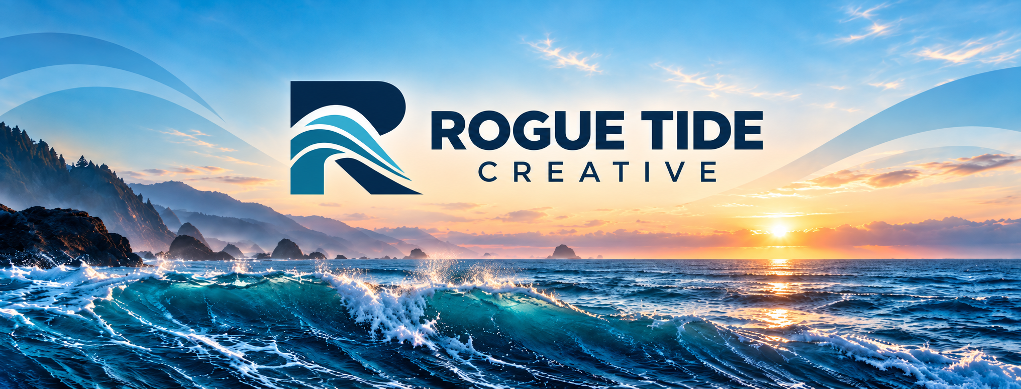 Rogue Tide Creative's ocean and sci-fi seascape banner